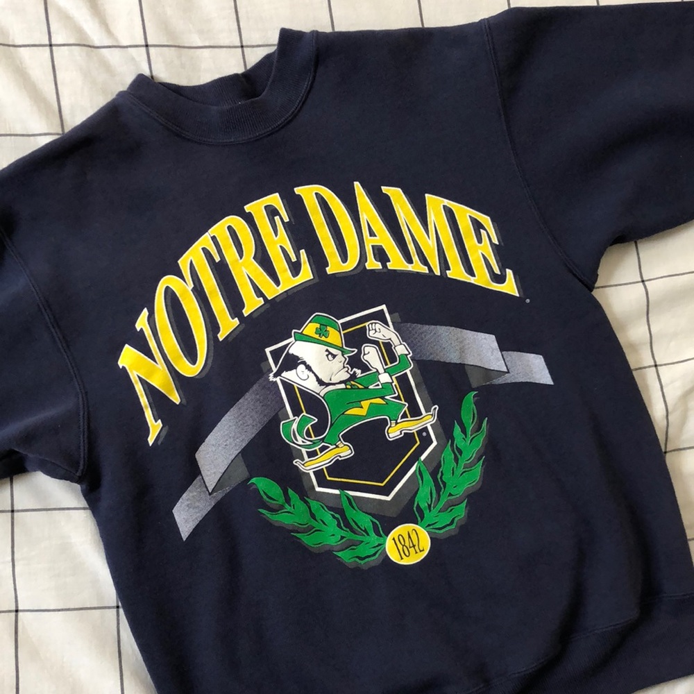 VINTAGE NOTRE DAME CREW NECK